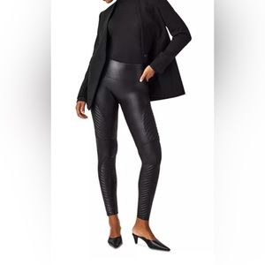 SPANX - Moto Faux Leather Leggings - S - NWOT